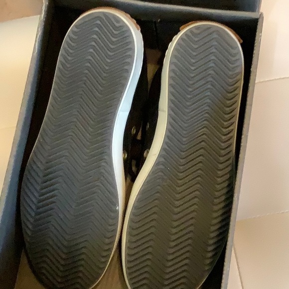 Brusque Black Leather Sneakers SZ 7.5 - Picture 2 of 6